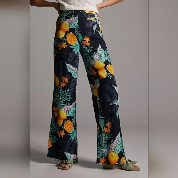 Anthropologie Maeve Escape Tropical Printed Pants Size 2 NWT - Picture 4 of 8